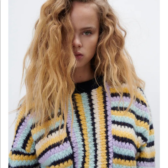 STRIPED KNIT SWEATER - Picture 2 of 11